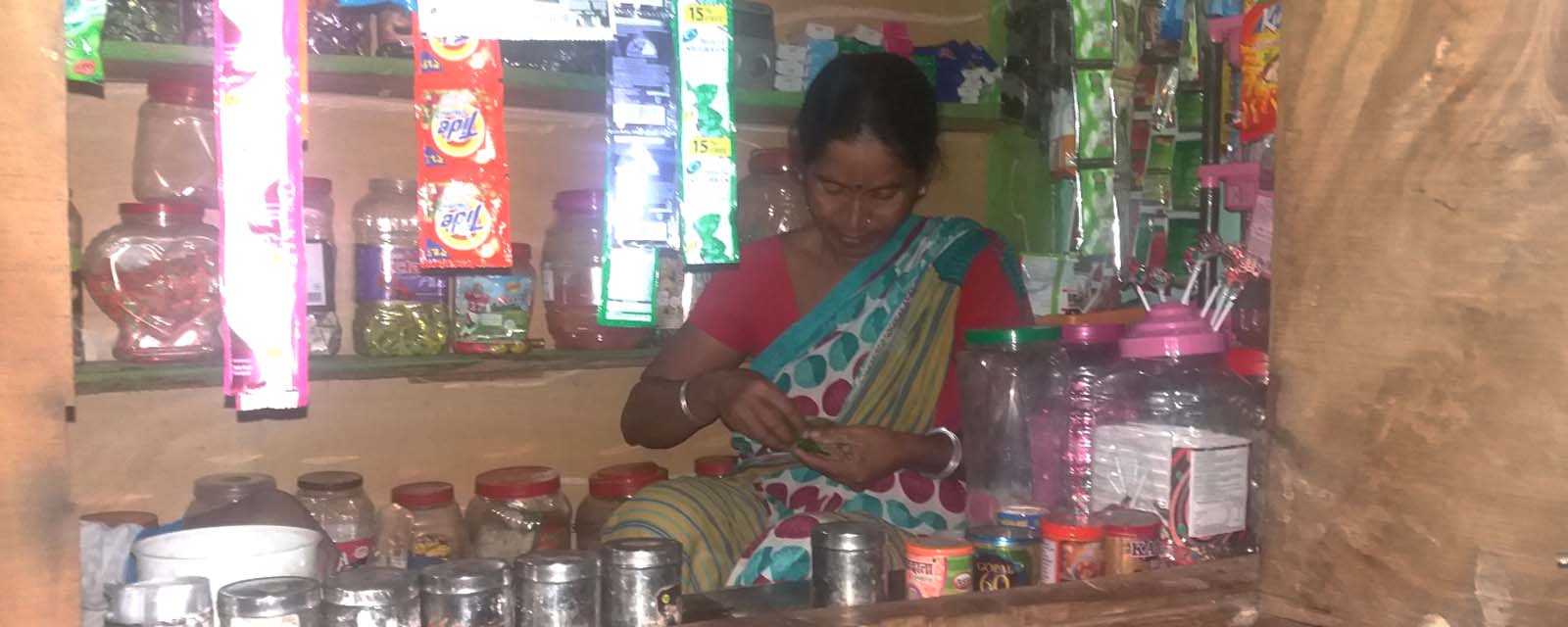 Rajni at her Betel Shop
