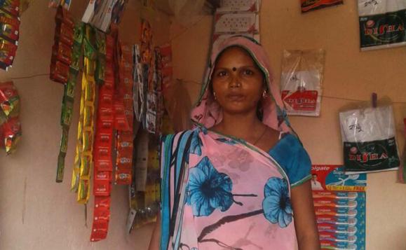 Santosh Devi in her Fancy Store.